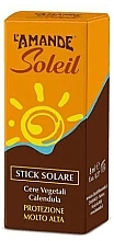 Сонцезахисний стік - L'Amande Soleil Stick Solare SPF 50+ — фото N3