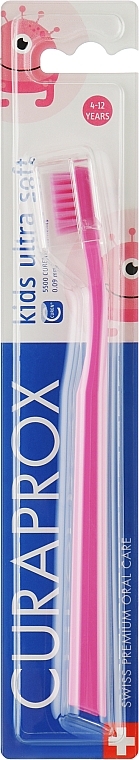 Зубна щітка дитяча "CS Kids Ultra Soft", світло-рожева - Curaprox — фото N1