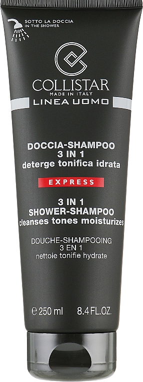 Шампунь гель для душа 3-в-1 для мужчин - Collistar Linea Uomo Doccia-shampoo 3 in 1