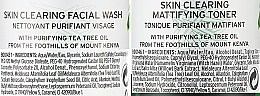 Набор - The Body Shop Clean & Gleam Tea Tree Skincare Gift Christmas Gift Set (oil/10ml + ton/60ml + f/wash/60ml)  — фото N4