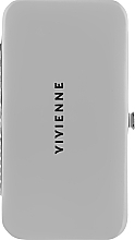 Пенал-книжка двухсторонний (резиновые ячейки + магнит), белый глянец - Vivienne Lash Secret — фото N1