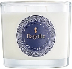 Духи, Парфюмерия, косметика Ароматическая свеча в стакане "Лемонграсс" - Flagolie Fragranced Candle Lemongrass