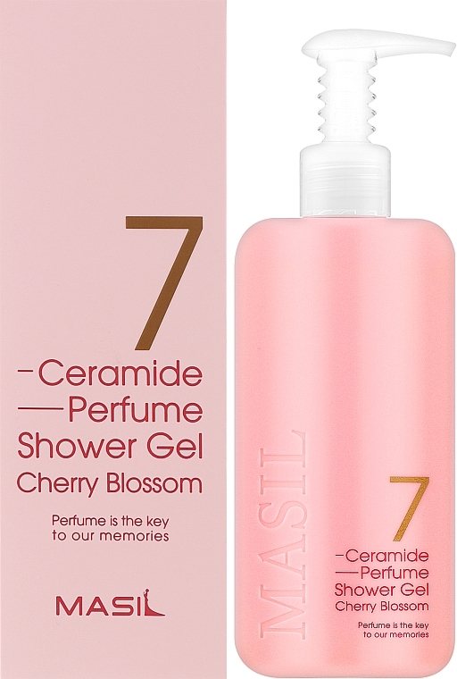 Гель для душа с ароматом цветущей вишни - Masil 7 Ceramide Perfume Shower Gel Cherry Blossom — фото N2
