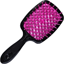 Духи, Парфюмерия, косметика Расчёска для волос, черная с розовым - Hollow Comb Superbrush Plus Black Pink