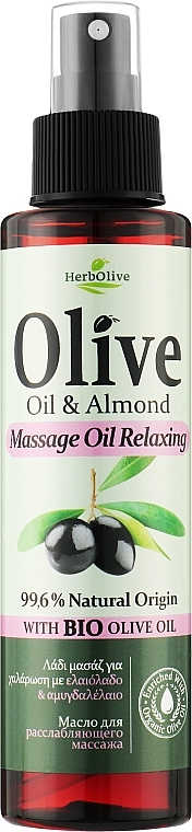 Расслабляющее массажное масло - Madis HerbOlive Massage Oil — фото N1