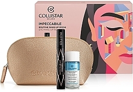 Набор - Collistar Impeccabile Mascara Gift Set (mascara/14ml+remover/35ml+bag/1pcs) — фото N1