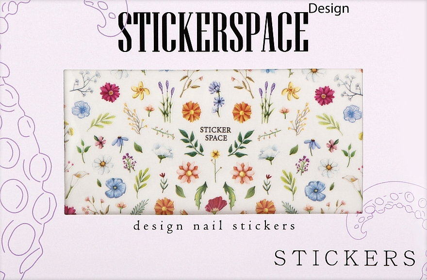 Дизайнерские наклейки для ногтей "Field" - StickersSpace — фото N1