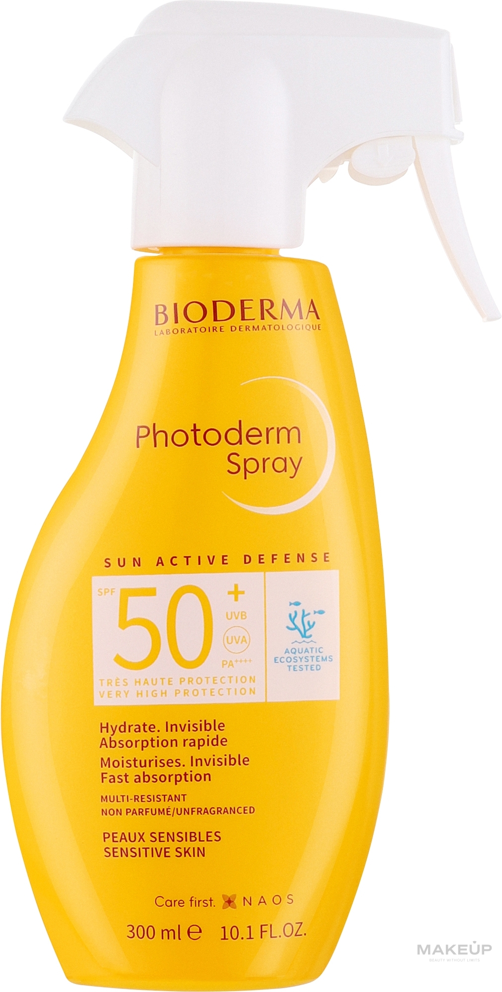 Солнцезащитный спрей для тела - Bioderma Photoderm SPF50 Spray — фото 300ml