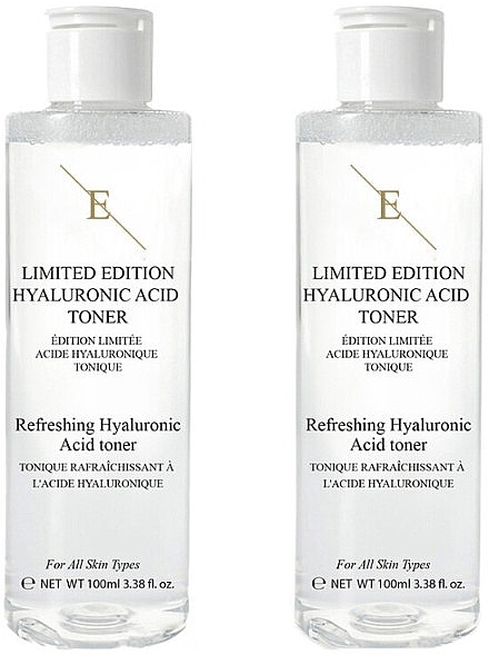 Набор - Eclat Skin London Limited Edition Refreshing Hyaluronic Acid Toner (f/toner/2x100ml) — фото N1