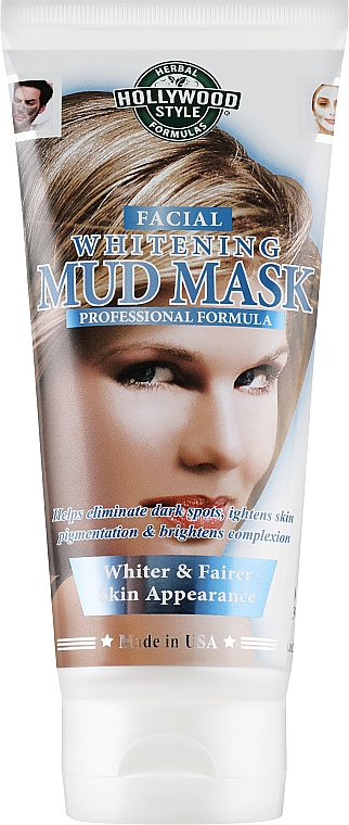 Отбеливающая грязевая маска для лица - Hollywood Style Whitening Mud Mask — фото N1