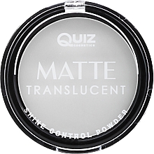 Пудра матувальна "Контроль блиску" - Quiz Cosmetics Matte Translucent Powder — фото N2