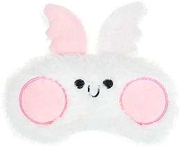 Маска для сна "Микс", 24714, бело-розовая с ушками - Omkara — фото N1