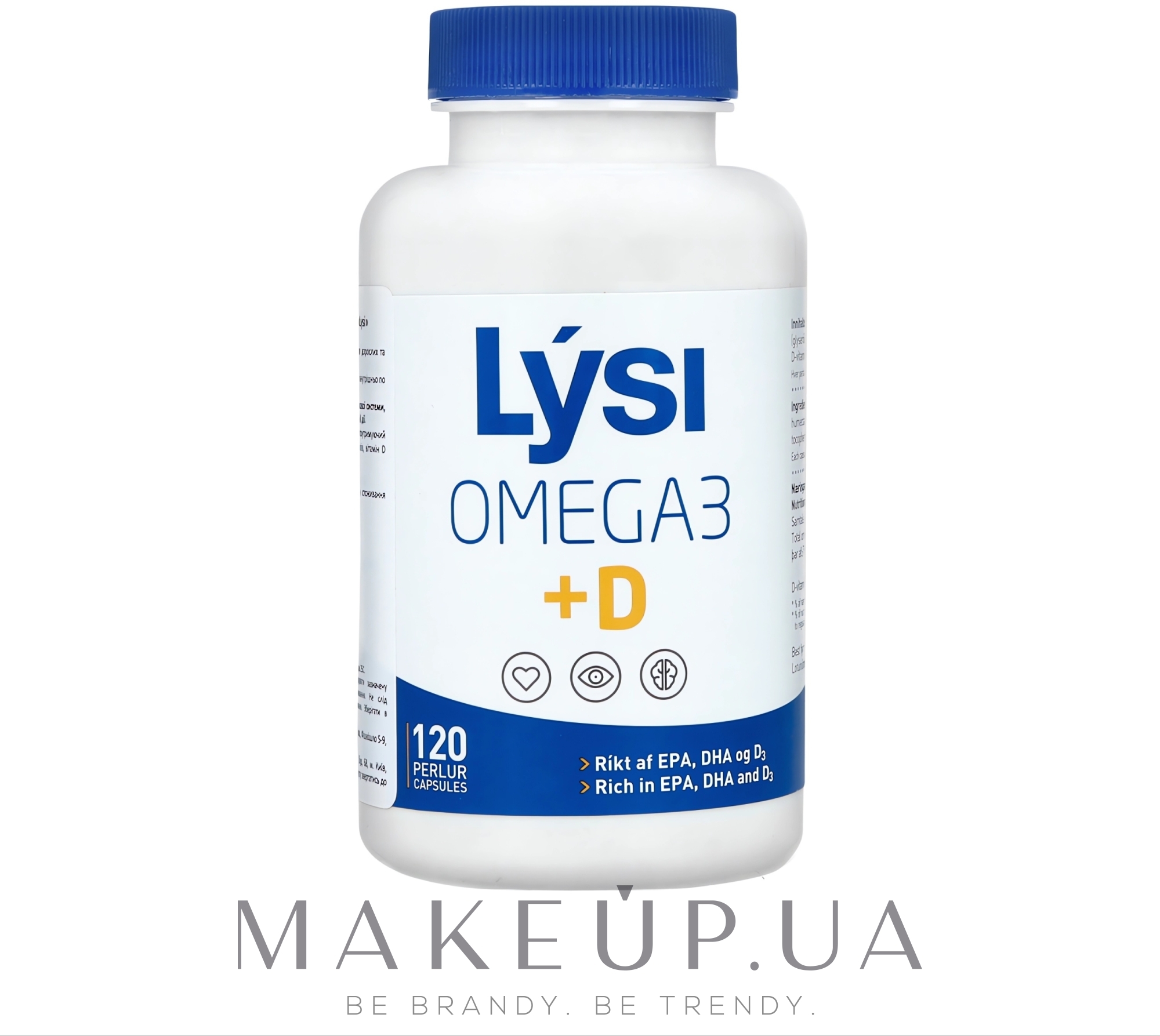 Омега-3 с витамином Д3 комплекс - Lysi Omega-3 Heath Duet Multivitamins  — фото 120шт