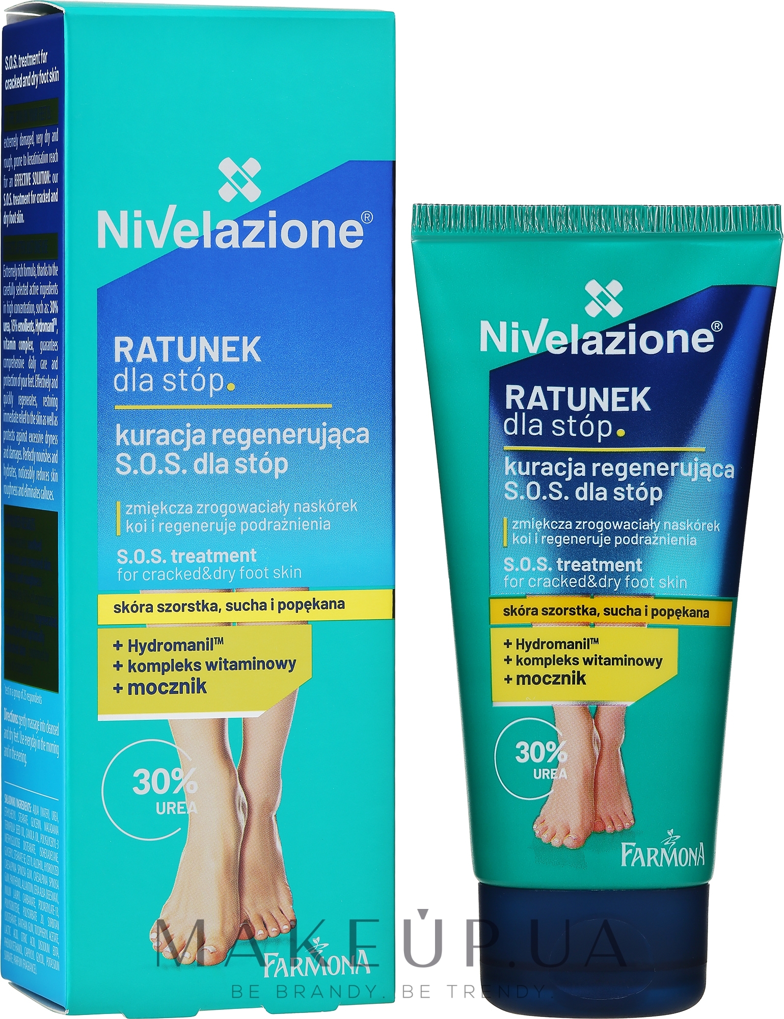 Крем для ног - Farmona Nivelazione S.O.S Treatment For Cracked And Dry Foot Skin — фото 50ml