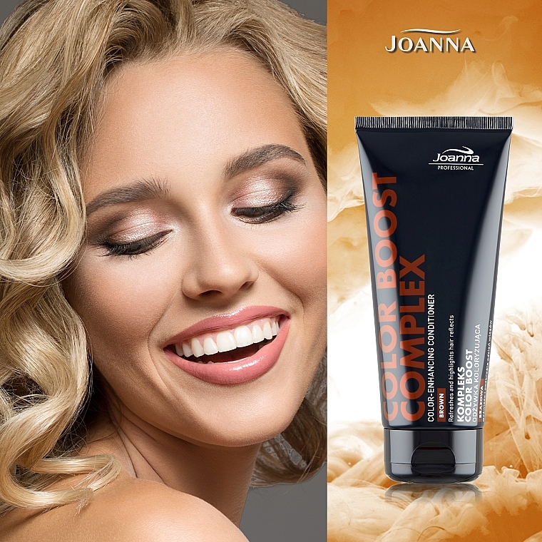 Кондиционер-маска для волос, коричневый - Joanna Professional Color Boost Complex Brown Color-Enhancing Conditioner — фото N3