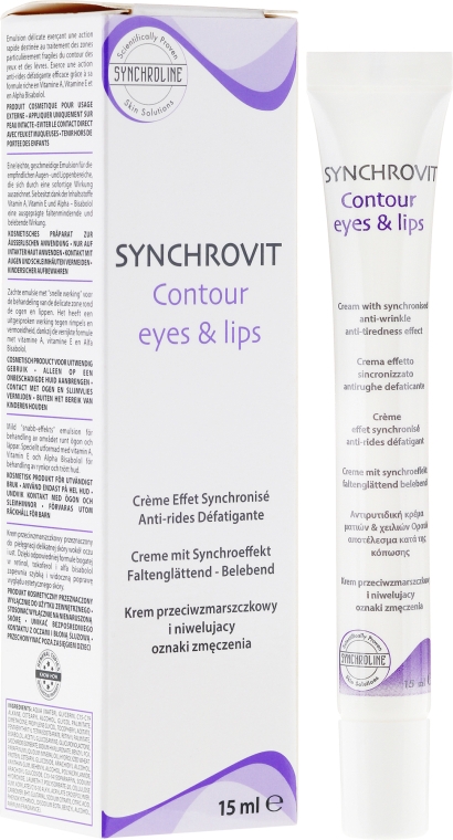 Антивіковий крем для шкіри навколо очей і губ - Synchroline Synchrovit Contour Eyes & Lips Cream — фото N1