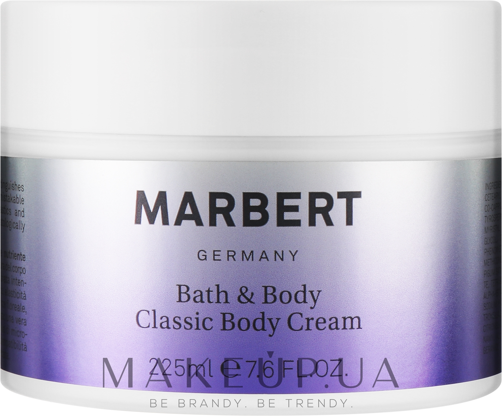 Крем для тіла - Marbert Bath & Body Classic Body Cream — фото 225ml