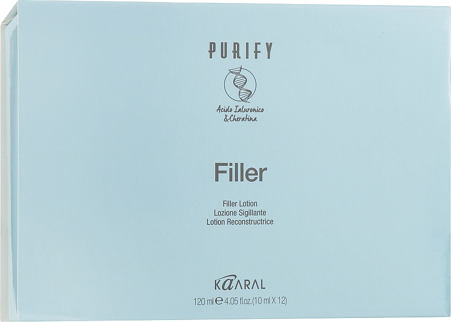 Запечатувальний лосьйон для волосся з кератином і гіалуроновою кислотою - Kaaral Purify Filler Lotion