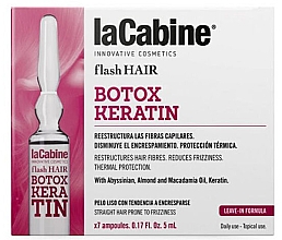 Парфумерія, косметика Ампули для волосся з кератином - La Cabine Botox Keratin Ampoule