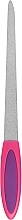 Парфумерія, косметика Манікюрна пилочка для нігтів з прогумованою ручкою, 17 см - Dini