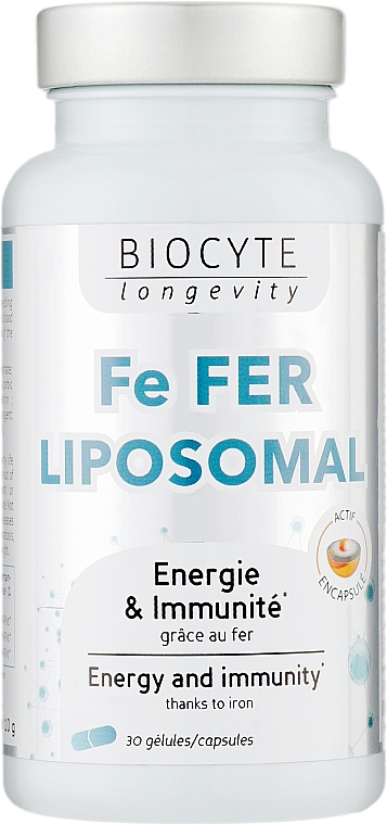 Biocytе Залізо + Вітаміни C та B12: Формування еритроцитів  - Biocyte Fe Fer Liposomal — фото N1