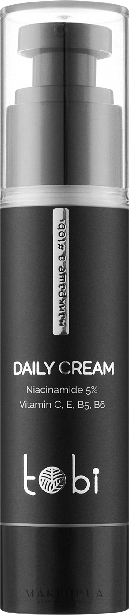 Крем-флюїд для обличчя з ніацинамідом 5% та вітамінами - Tobi Daily Cream — фото 50ml