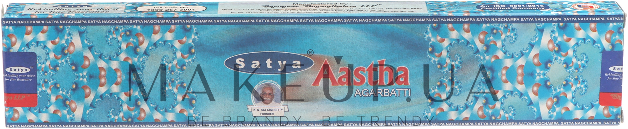 Благовония индийские "Астха" - Satya Aastha Incense — фото 15g