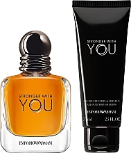 Giorgio Armani Emporio Armani Stronger With You - Набор (edt/50 ml + sh/gel/75 ml) — фото N3