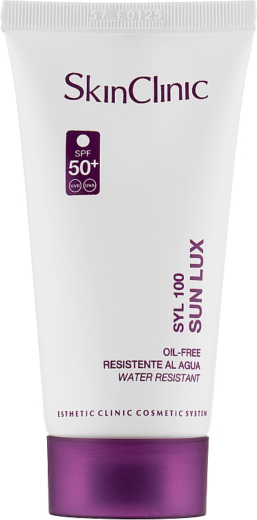 Сонцезахисний крем для тіла, водостійкий з SPF50 + - SkinClinic Syl 100 Sun Lux Cream — фото N1