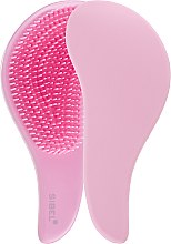 Парфумерія, косметика Гребінець для пухнастого та довгого волосся, рожевий - Sibel D-Meli-Melo Detangling Brush