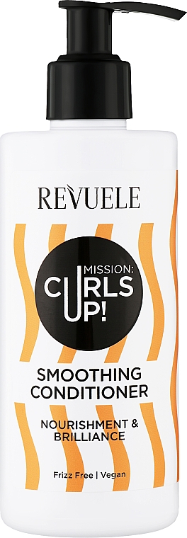 Розгладжувальний кондиціонер для волосся - Revuele Mission: Curls Up! Smoothing Conditioner — фото N1