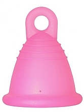 Менструальна чаша з петлею, розмір Xl, фуксія - MeLuna Sport Shorty Menstrual Cup Ring — фото N1