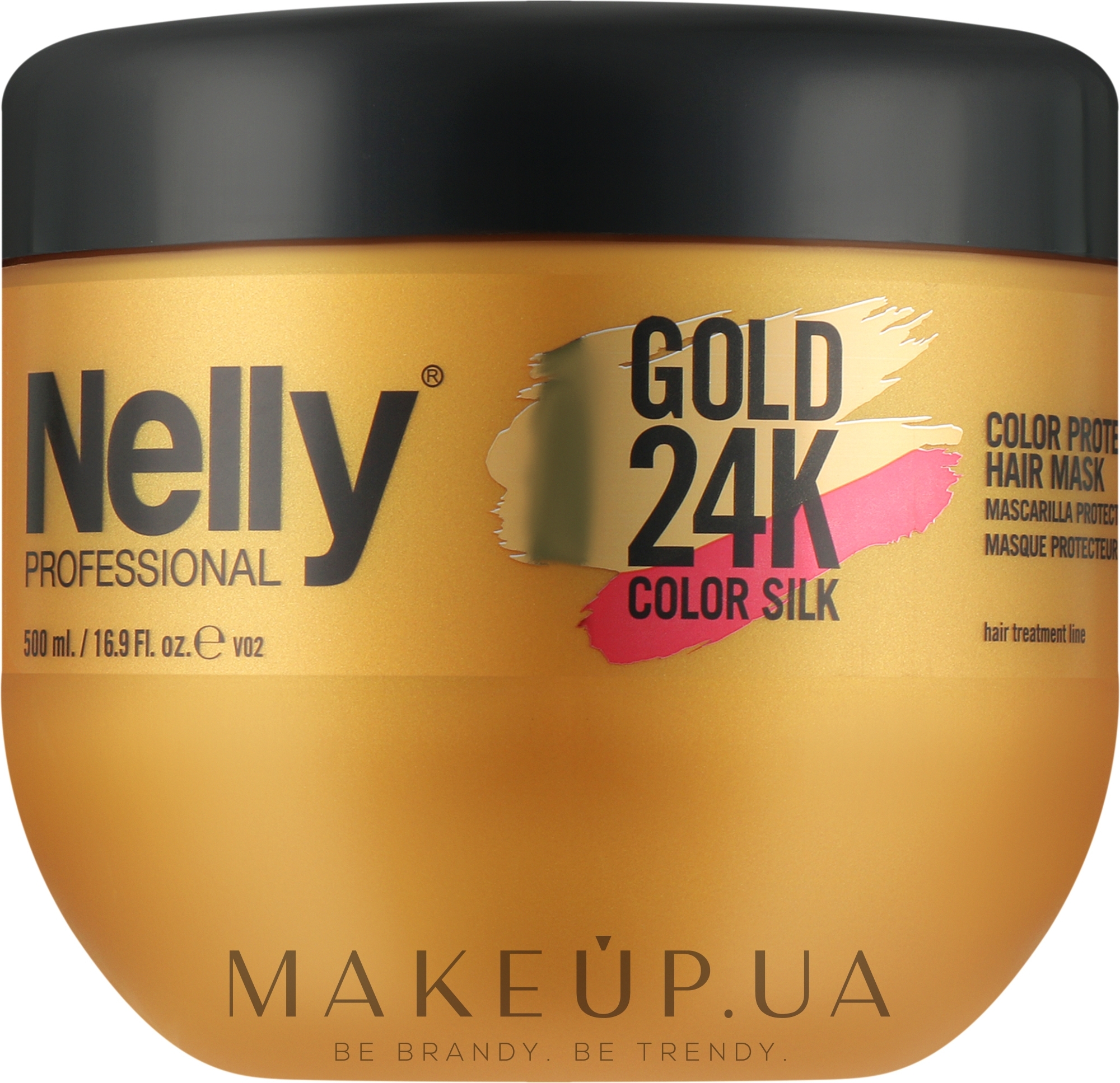 Маска для волосся "Colour Protector" - Nelly Professional Gold 24K Mask — фото 500ml