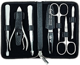 Духи, Парфюмерия, косметика Маникюрный набор, 7 предметов "Travel" - Erbe Solingen Manicure Set Black