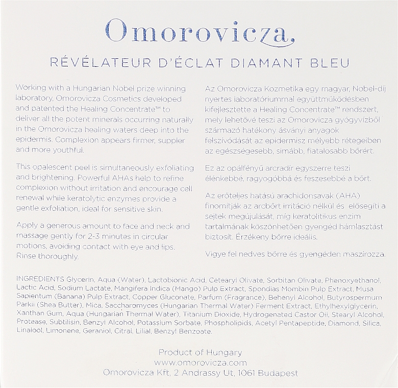 Пилинг для лица - Omorovicza Blue Diamond Resurfacing Peel — фото N3