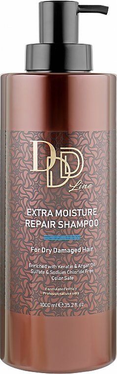 Увлажняющий шампунь для восстановления волос - Clever Hair Cosmetics 3D Line Extra Moisture Repair Shampoo