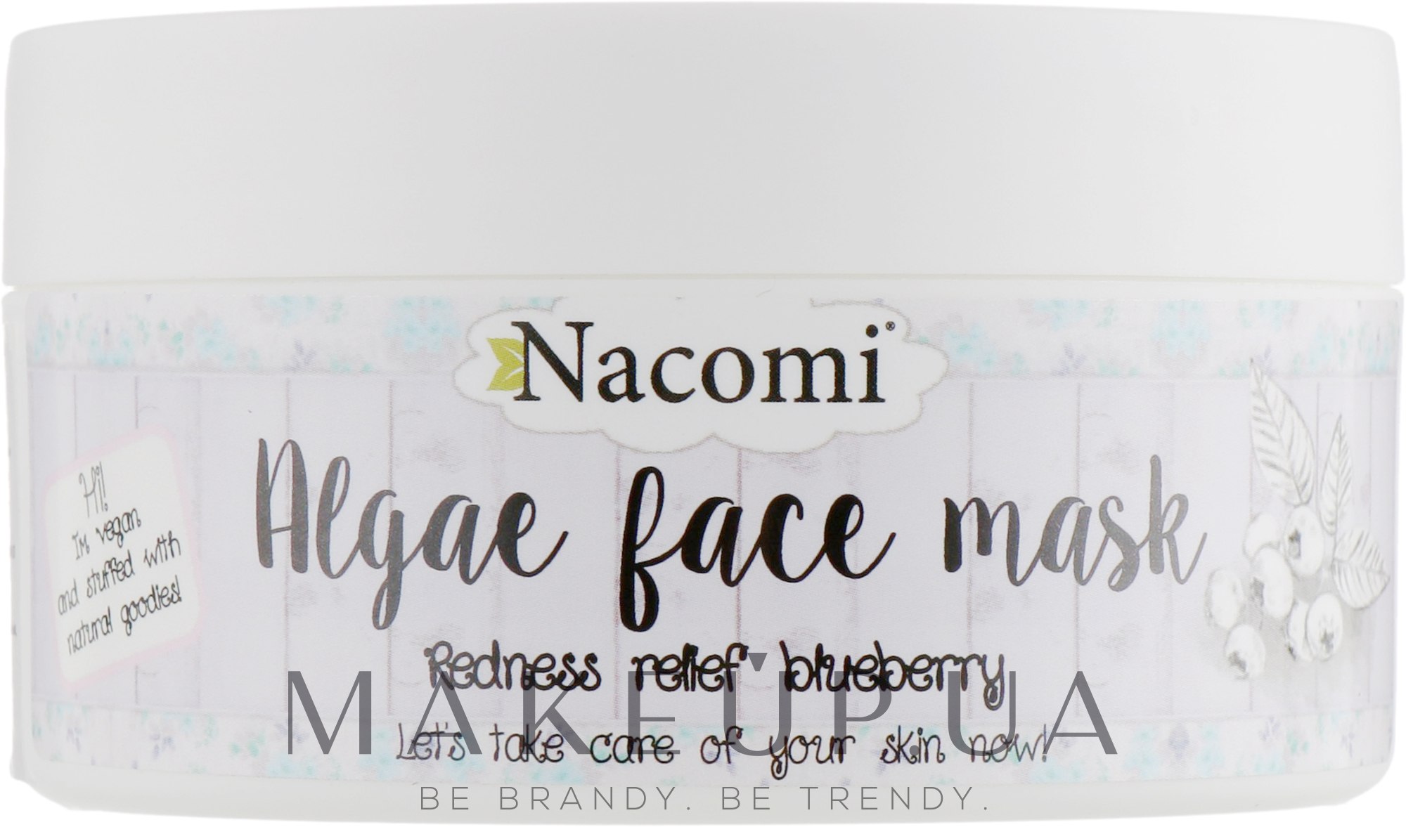 Альгинатная маска для лица "Черника" - Nacomi Professional Face Mask — фото 42g