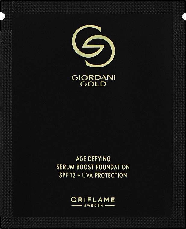 Антивозрастная тональная основа с пребиотической сывороткой - Oriflame Giordani Gold Age defying SPF 12+ (пробник) — фото N1