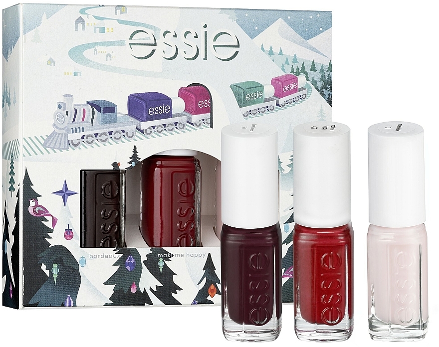 Набор - Essie Christmas Mini Trio Pack (n/lacquer/5mlx3) — фото N1