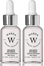 Парфумерія, косметика Набір - Warda Skin Lifter Boost Collagen Eye Serum (eye/serum/2x15ml)