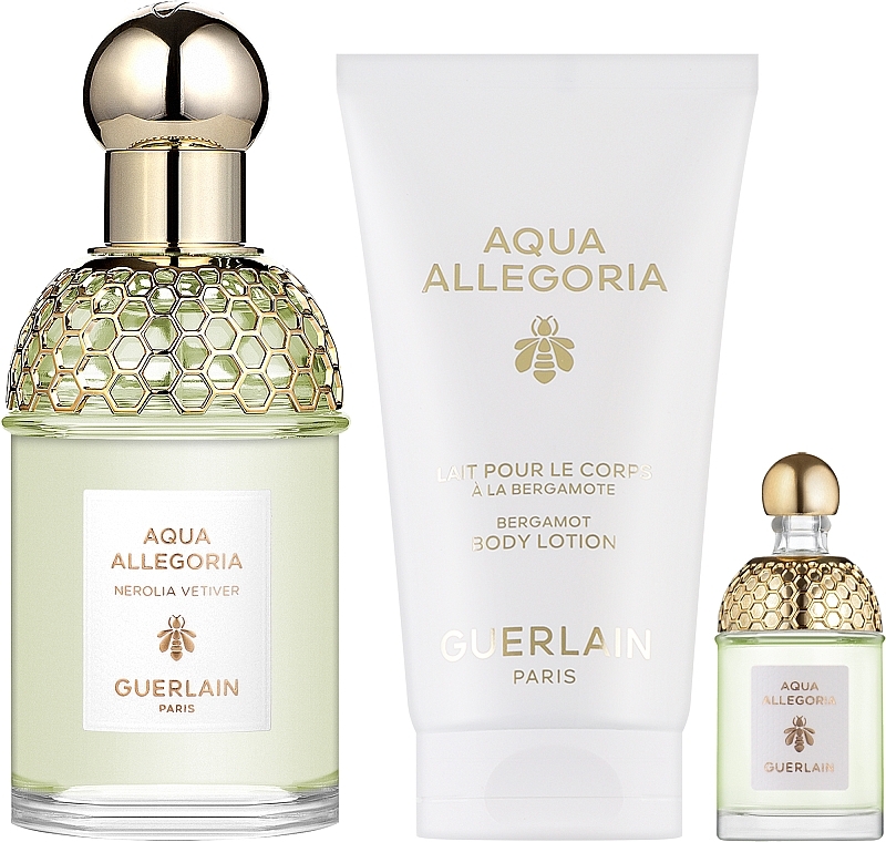 Guerlain Aqua Allegoria Nerolia Vetiver - Набор (edt/75ml + edt/7.5ml + b/lot/75ml) — фото N1