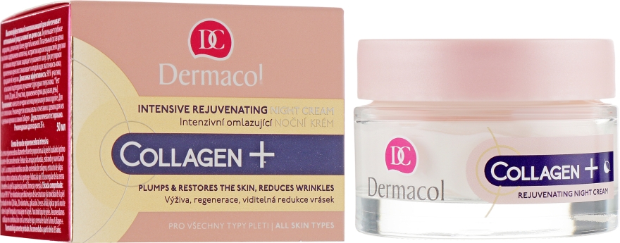 Нічний крем для обличчя - Dermacol Collagen+ Intensive Rejuvenating Night Cream — фото N1