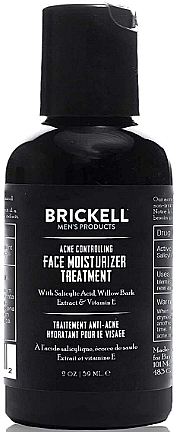 Увлажняющее средство для лица против прыщей - Brickell Men's Products Acne Controlling Face Moisturizer Treatment — фото N1