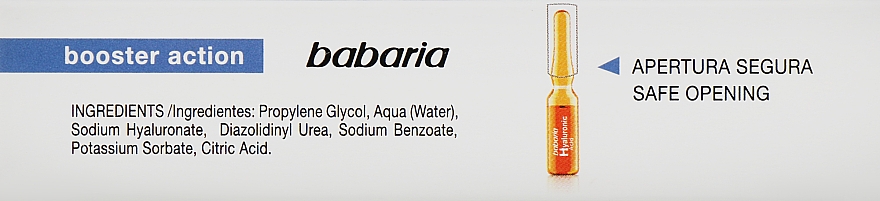 Ампула с гиалуроновой кислотой - Babaria Hyaluronic Acid Ampoule — фото N4