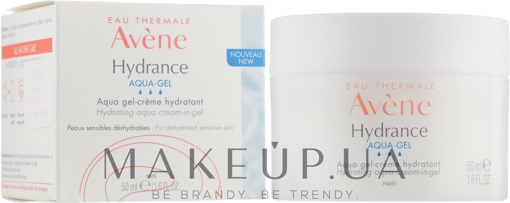 Зволожувальний крем-гель для обличчя - Avene Hydrance Aqua Gel — фото 50ml