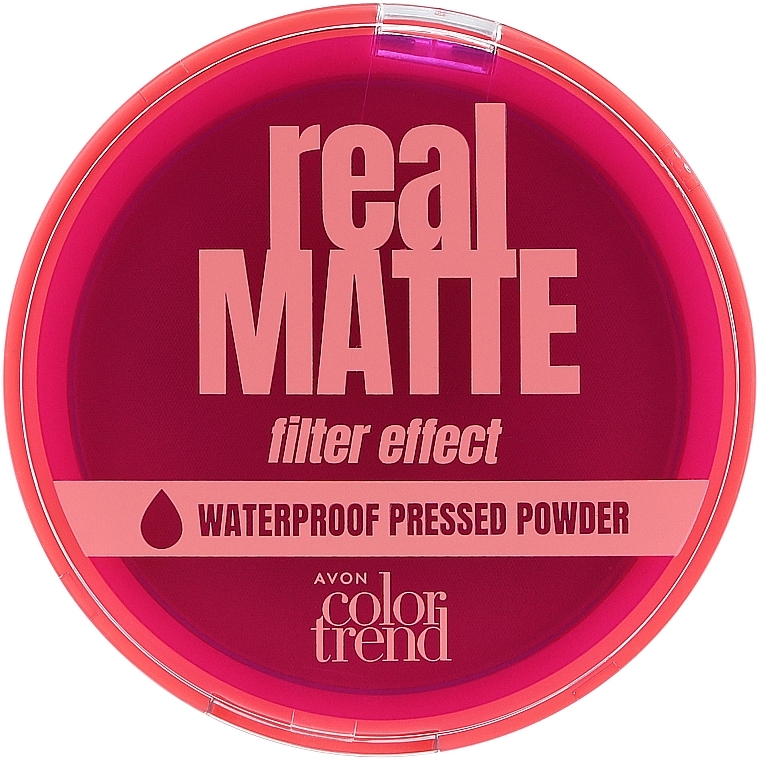 Водостойкая матирующая пудра - Avon Color Trend Real Matte Waterproof Pressed Powder — фото N2