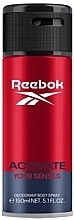 Духи, Парфюмерия, косметика Дезодорант-спрей для мужчин - Reebok Activate Your Senses Men Deodorant Body Spray