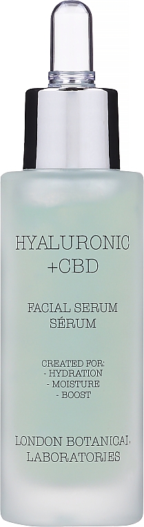 Сироватка для обличчя - London Botanical Laboratories Hyaluronic Acid+CBD Moisture Surge Serum — фото N1