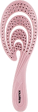 Парфумерія, косметика Гнучка біощітка для волосся "Рожева хвиля" - Solomeya Flex Bio Hair Brush Pink Wave
