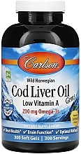 Парфумерія, косметика Олія печінки тріски, 230мг - Carlson Labs Cod Liver Oil, 230mg